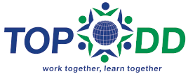 TOPDD Logo: Work together, learn together